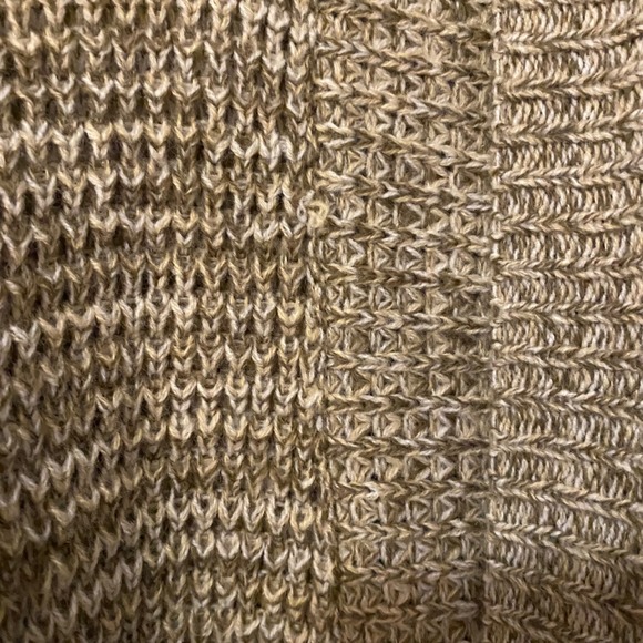 JOHN + JENN Women's Cardigan Sweater L/G Tan Marled Knit Open Front - Picture 5 of 7